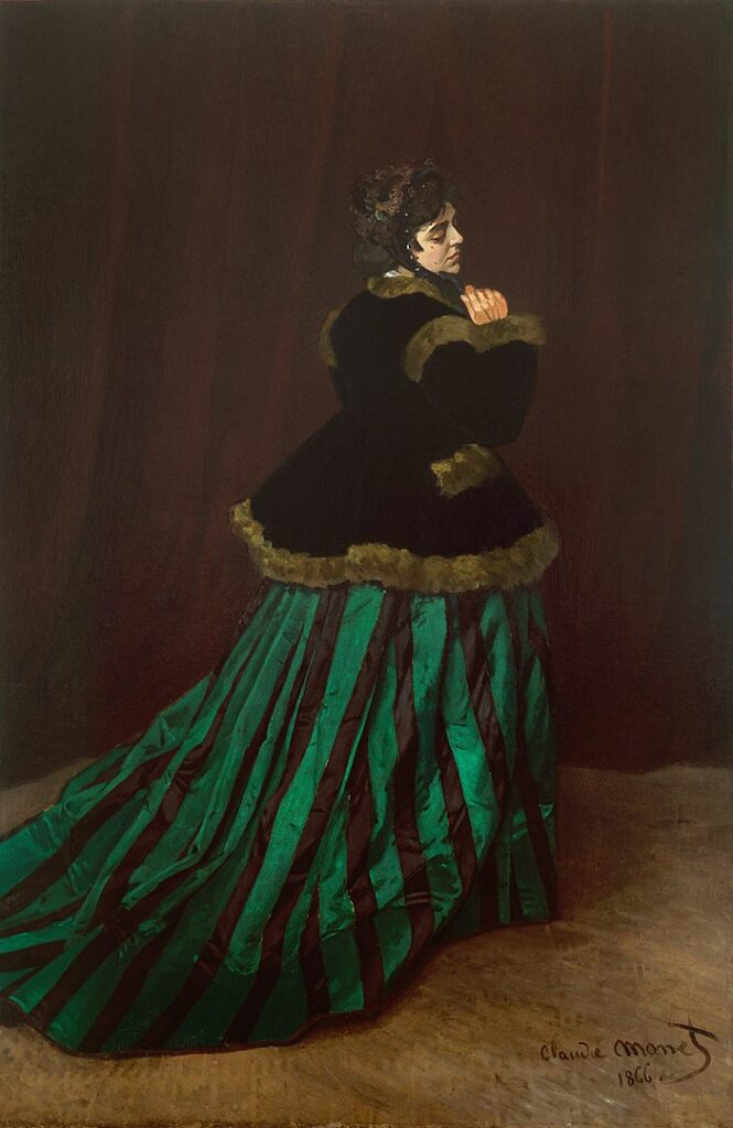 Yeşil Elbiseli Kadın, Camille Doncieux, 1866, Kunsthalle Bremen
