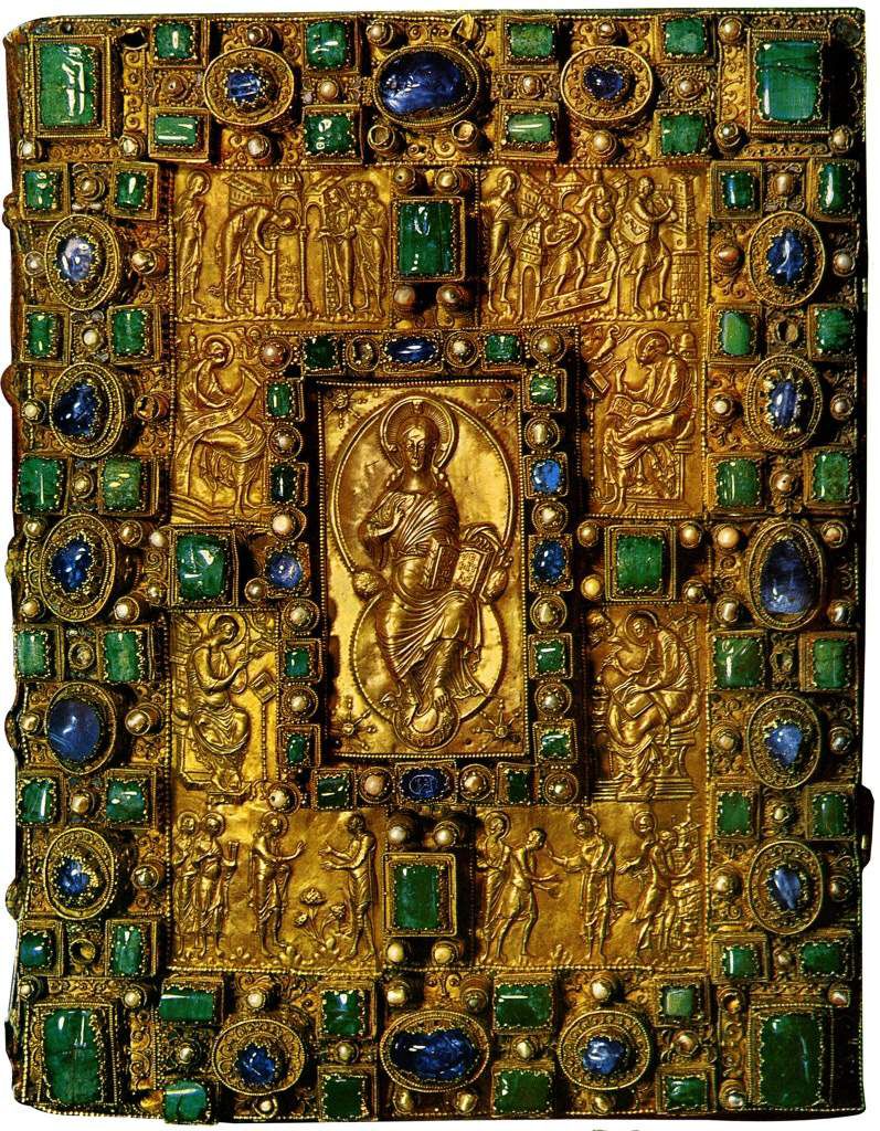 Aziz Emmeram Codex Aureus'unun mücevher kaplı kapağı, 870
