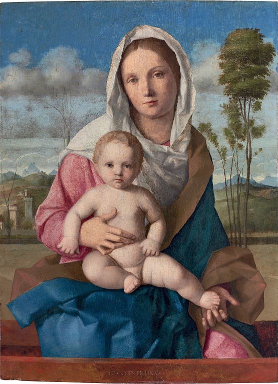 The Madonna and Child in a landscape, Giovanni Bellini.