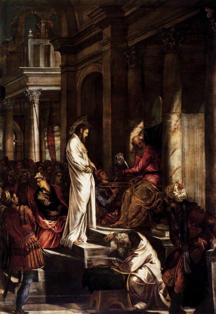 Christ before Pilate, Jacopo Tintoretto, 1566-1567, Scuola Grande di San Roccoi