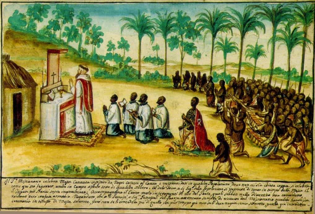 Ayin Düzenleyen Kapuçin Misyoneri, Sogno, Kongo Krallığı, 1740'lar
