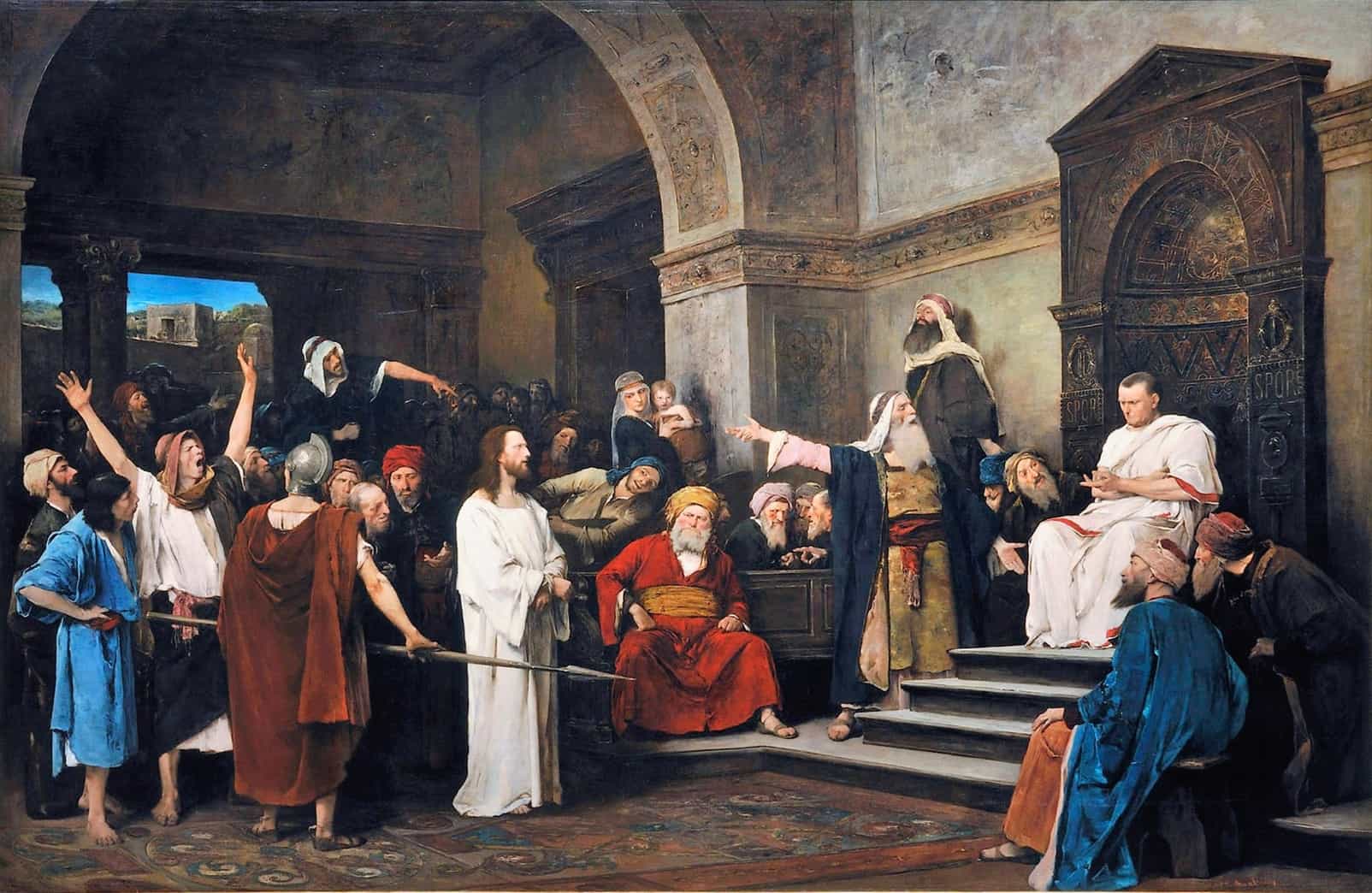 Munkacsy - Christ in front of Pilate