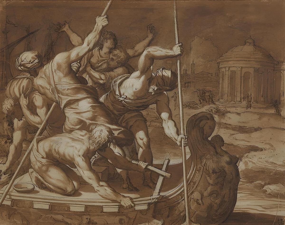 Helen'in Kaçırılması Giuseppe Salviati (Giuseppe Porta, Il Salviati olarak anılır) 16. yüzyıl ortaları.