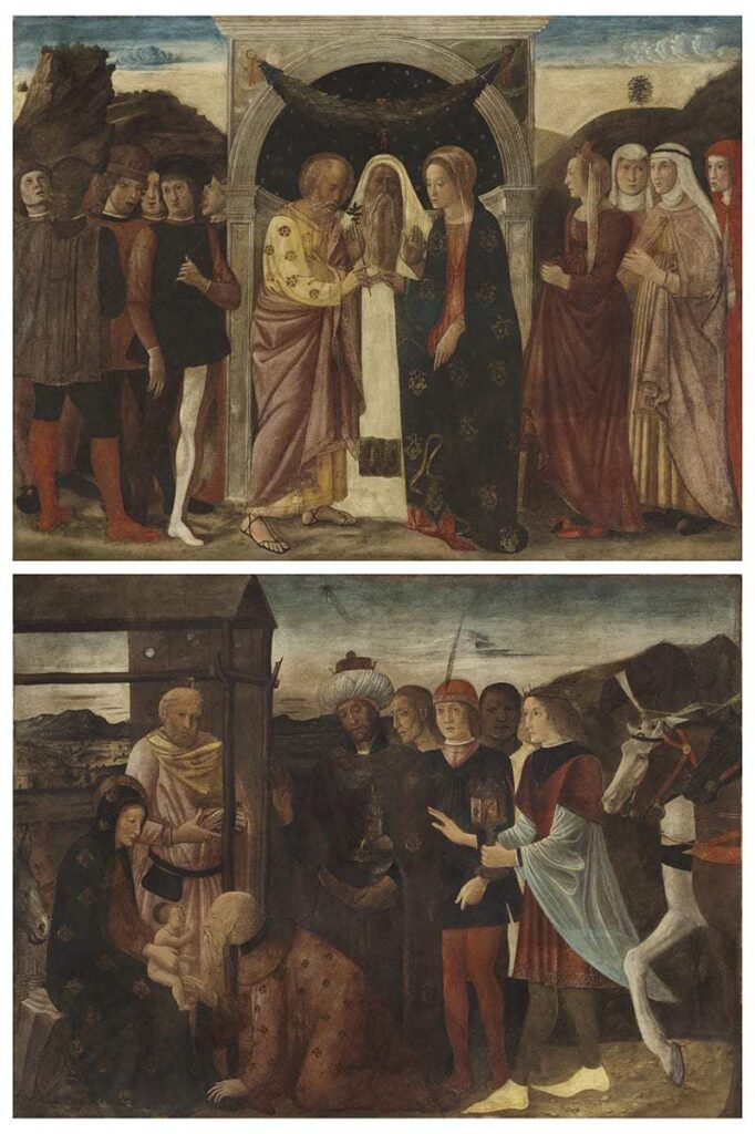 The Marriage of the Virgin and Adoration of the Magi by Giovanni Bellini