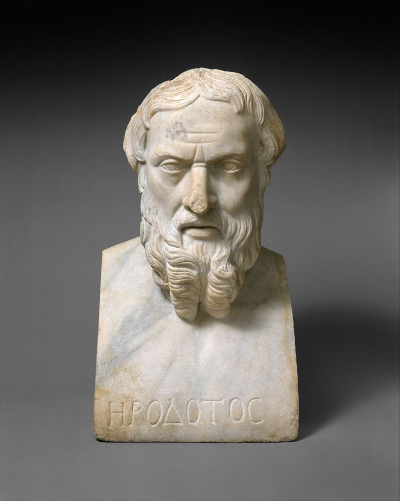Herodot'un mermer büstü