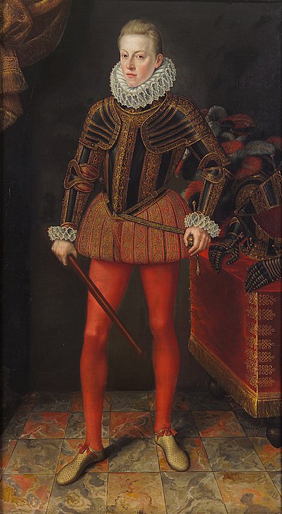 Matthias'ın zırhlı ve general asalı Arşidük olarak portresi
