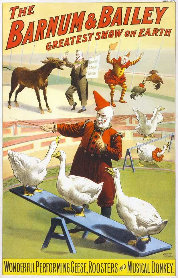 Barnum & Bailey Sirki için reklam, 1900
