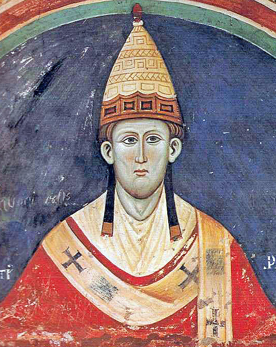 Papa III Innocent'in bir duvar resmi, 1219 civarı
