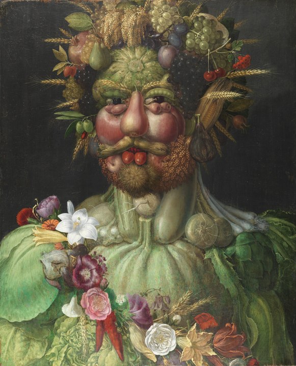 Rudolf, Giuseppe Arcimboldo (1590-91) tarafından Roma Mevsim Tanrısı Vertumnus
