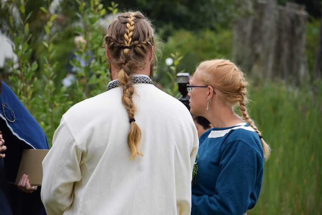 viking evlilik saç modeli