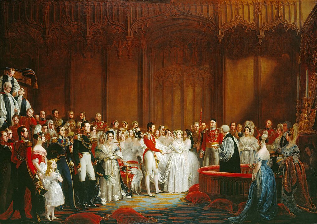 Victoria ve Albert'in Evliliği, George Hayter tarafından resmedilmiştir
