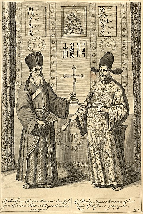 Matteo Ricci ve Xu Guangqi Öklid elemtentler