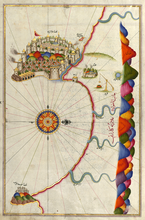 Piri Reis'ten Alanya Haritası
