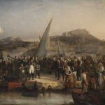 Napolyon Elba'dan ayrılırken, Joseph Beaume tarafından resmedilmiştir