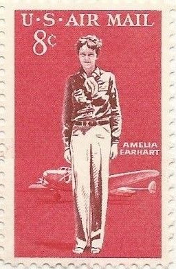 1963 Earhart'ı onurlandıran ABD Posta pulu