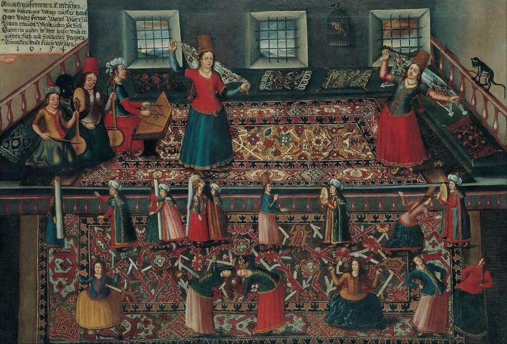 Türk Hareminden Bir Sahne, 1654, Sanatçılar: Franz Hermann, Hans Gemminger, Valentin Mueller
