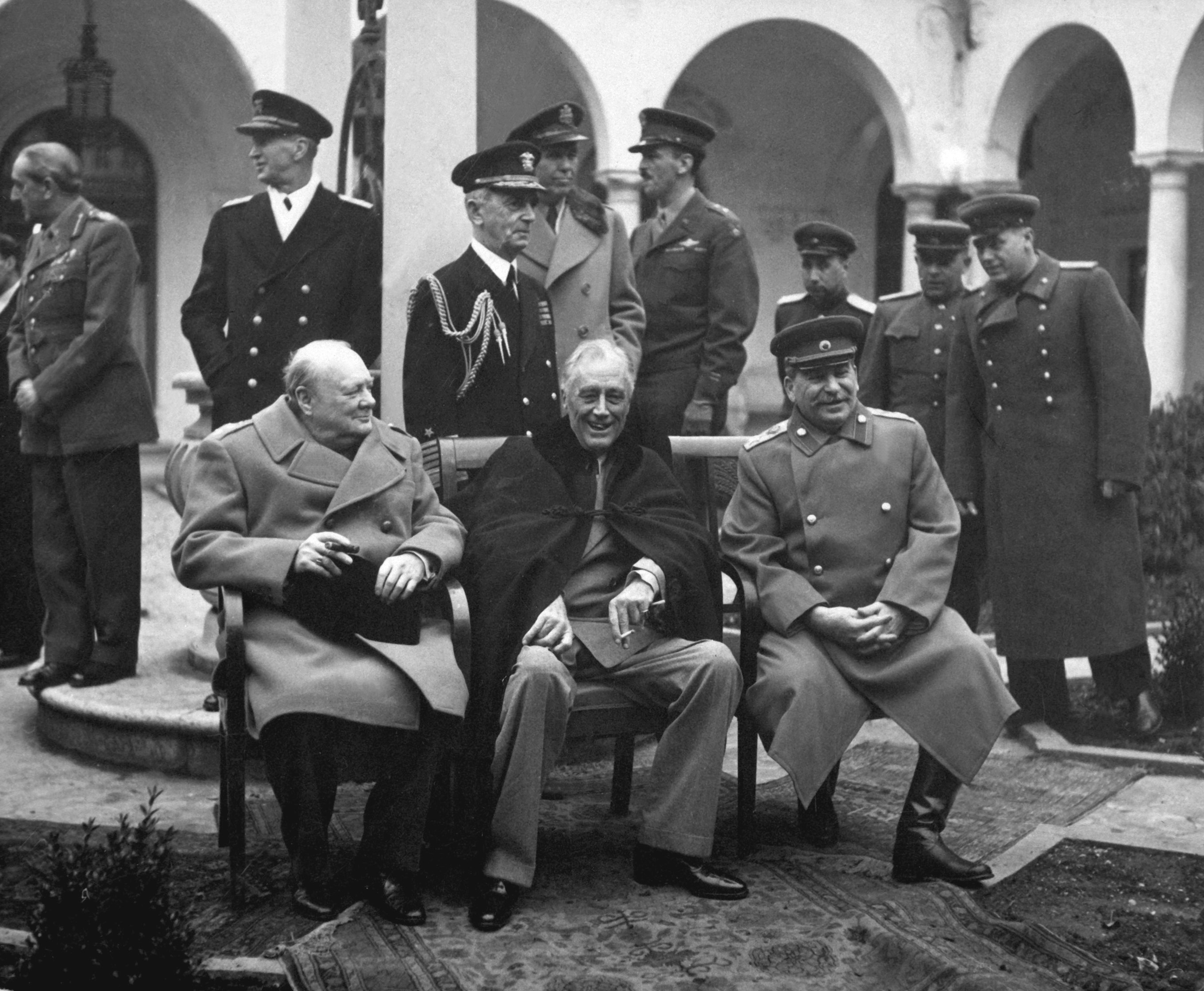 Churchill, Roosevelt ve Stalin Yalta Konferansı