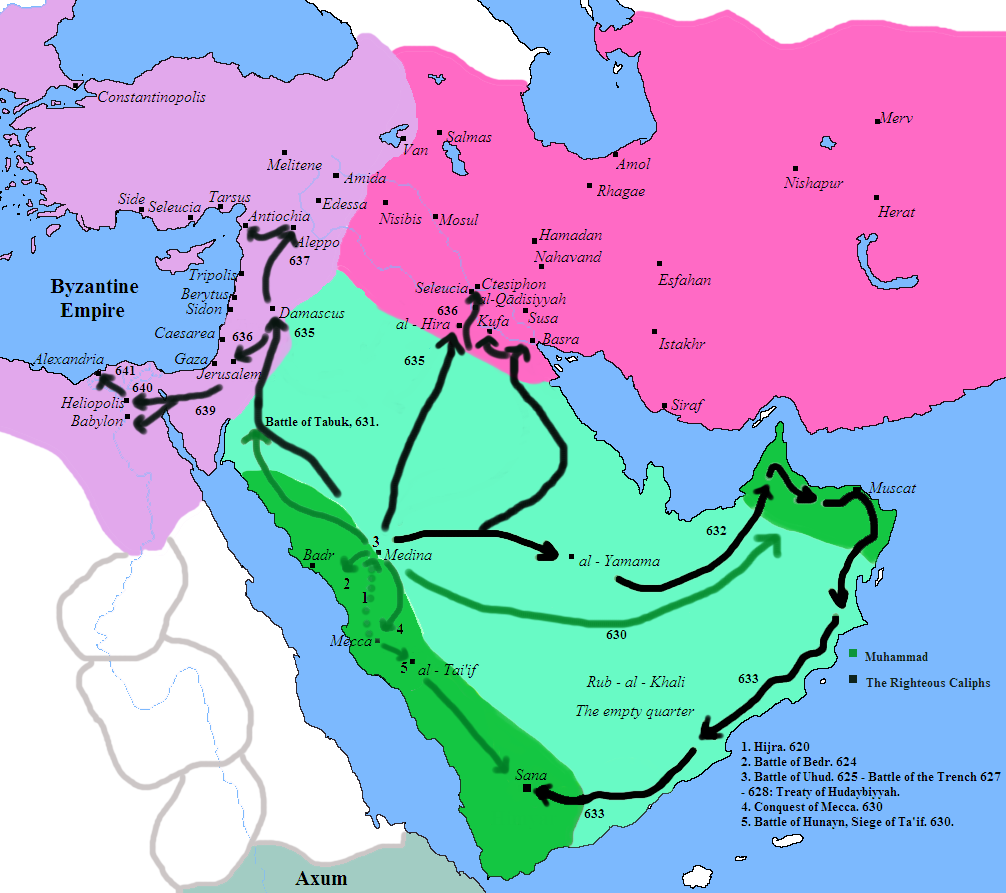 Sasani İmparatorluğu ve Suriye'nin Arap fetihleri 620-630
