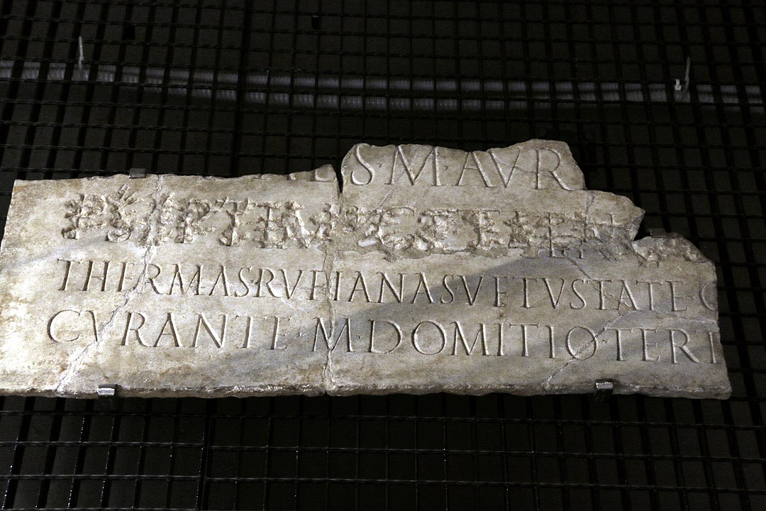 Geta'nın damnatio memoriae'sinden sonra bir yazıtta adı silinmiştir. 