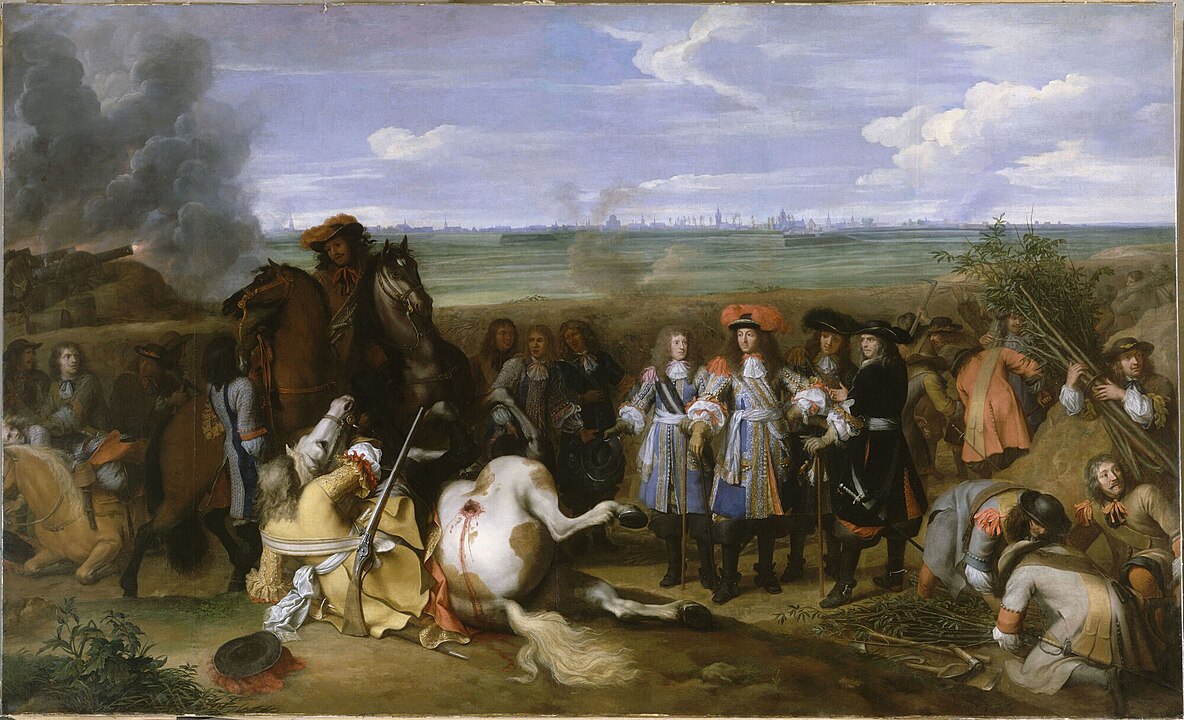 Louis 1667 Devrilme Savaşı'nda Douai'de.