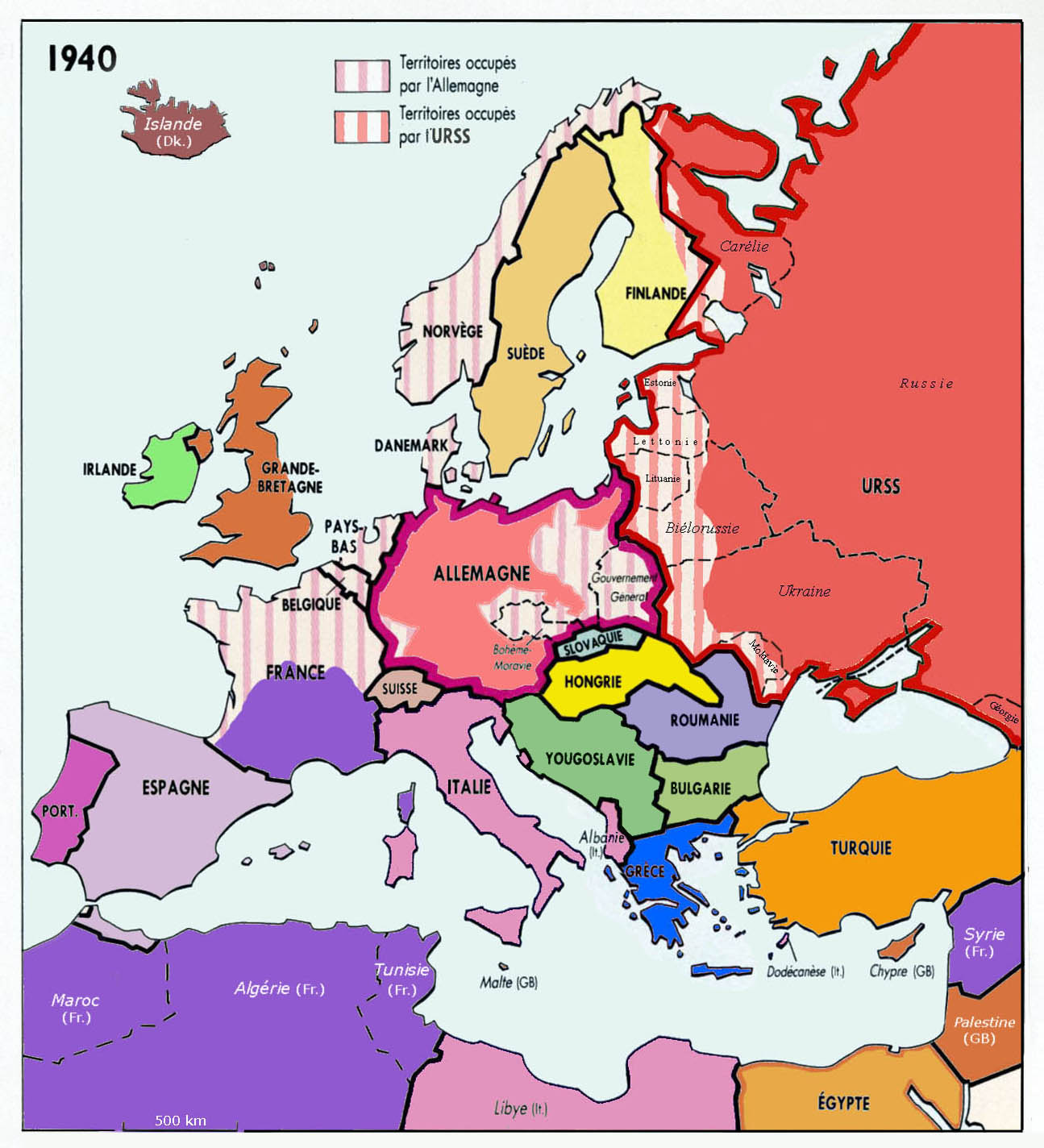 alman işgali fransa ikinci dünya savaşı harita