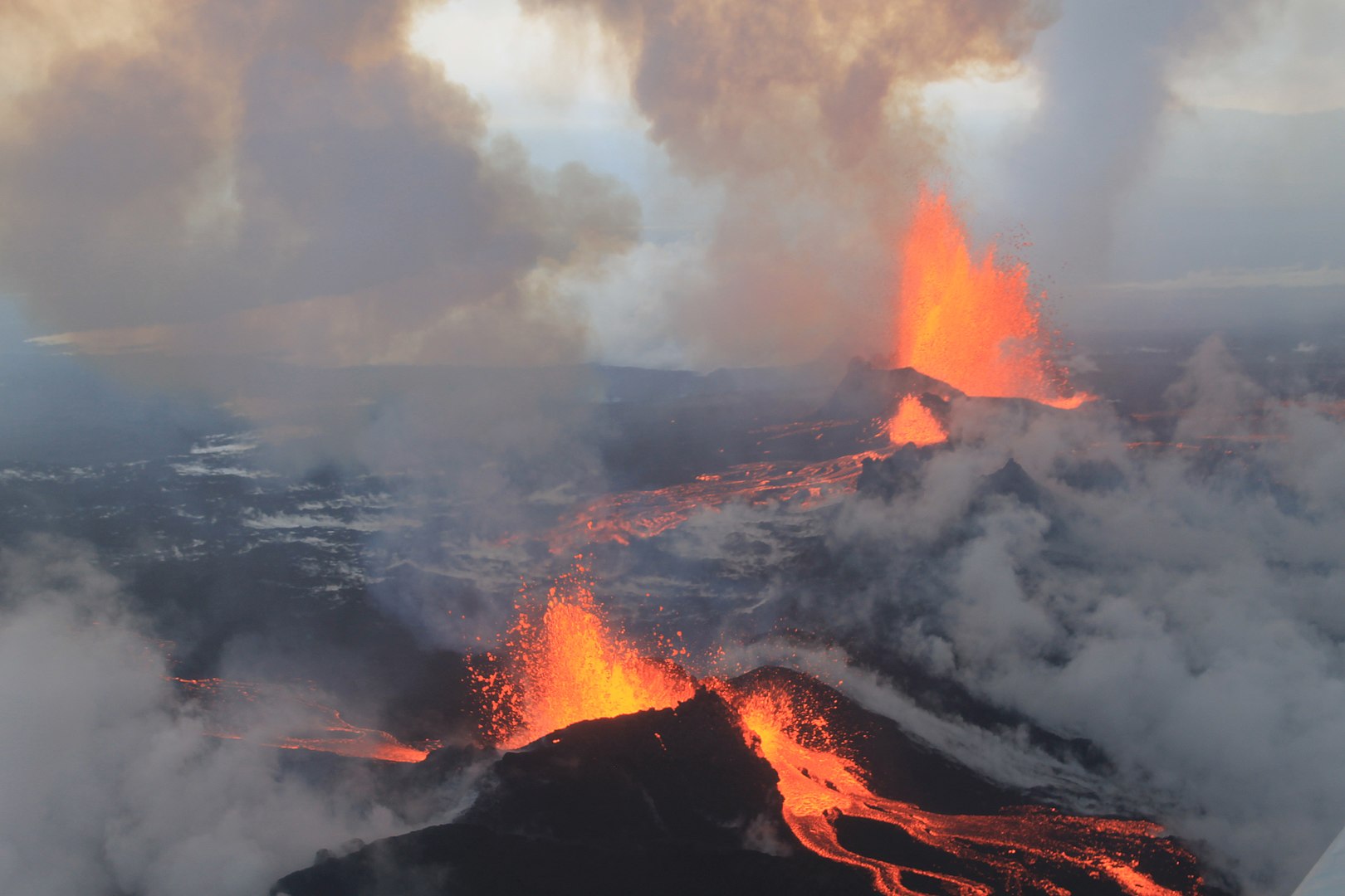 Bárðarbunga yanardağı, 2014 patlaması. 