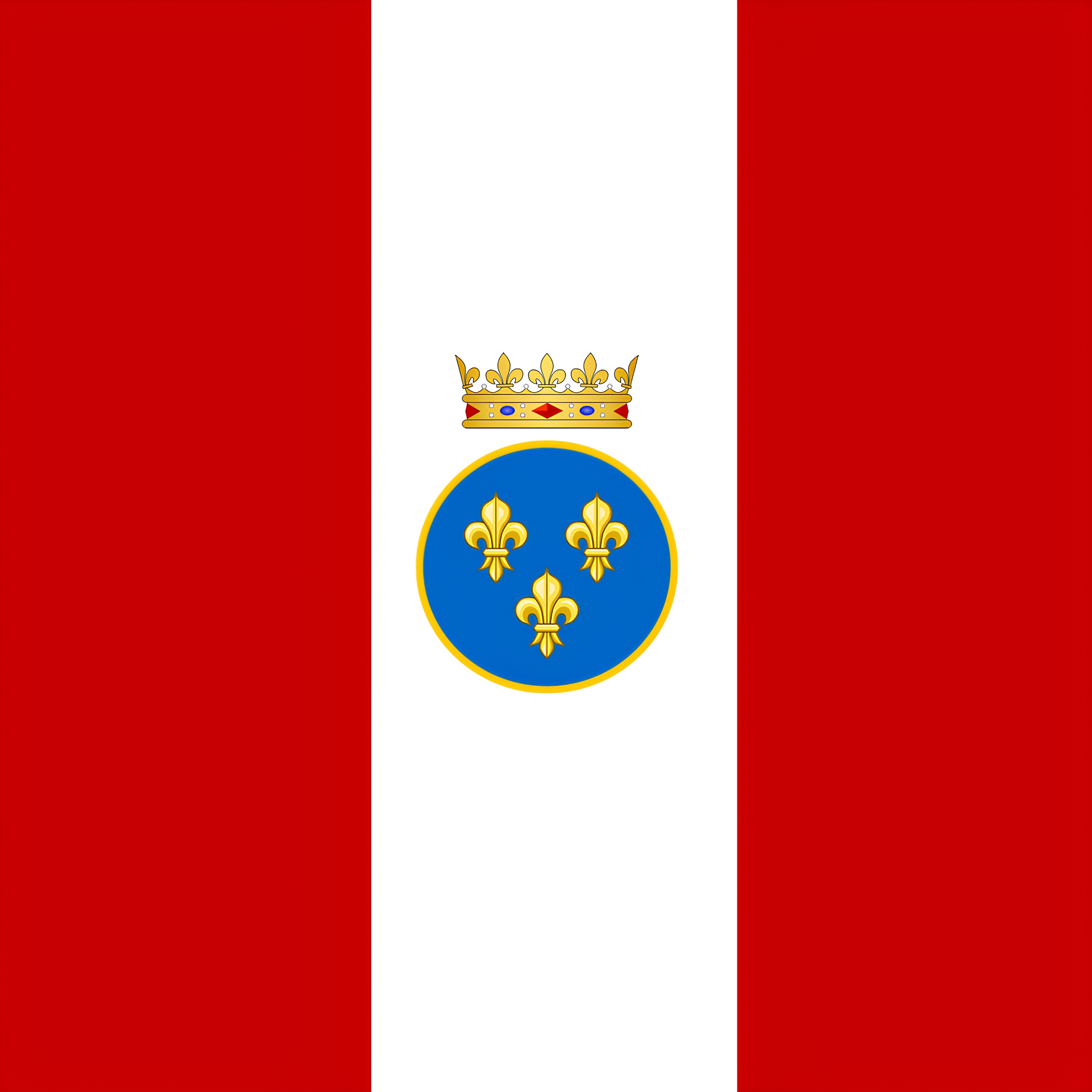 1756'da Doğu Hindistan Şirketi'nin Fransız alayının bayrağı