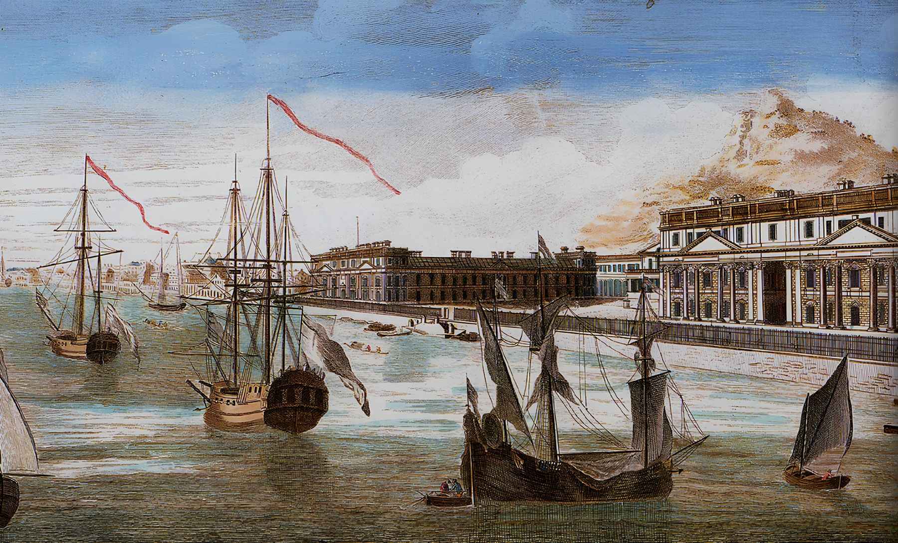 Fransız Doğu Hindistan Şirketi'nin Pondicherry'deki depoları,