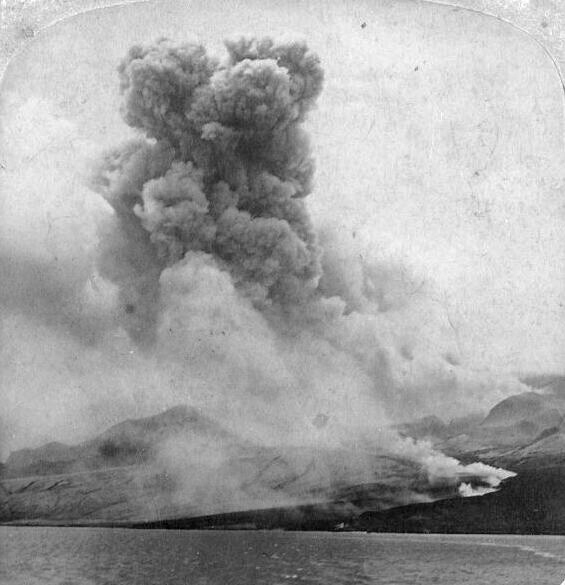 1902 Pelée Dağı patlaması.