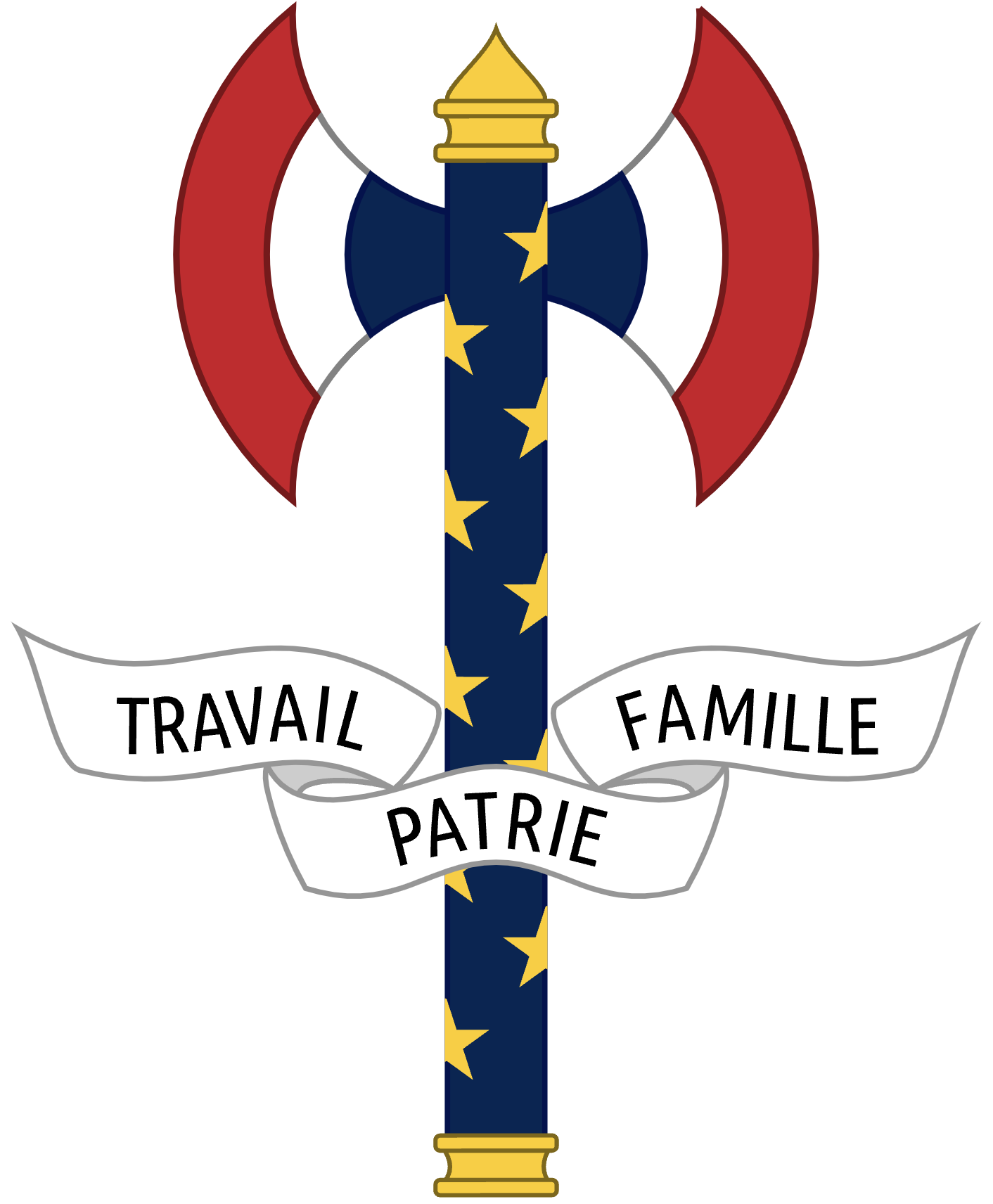 Mareşal Pétain'in resmi amblemi ve Vichy rejiminin de facto arması.