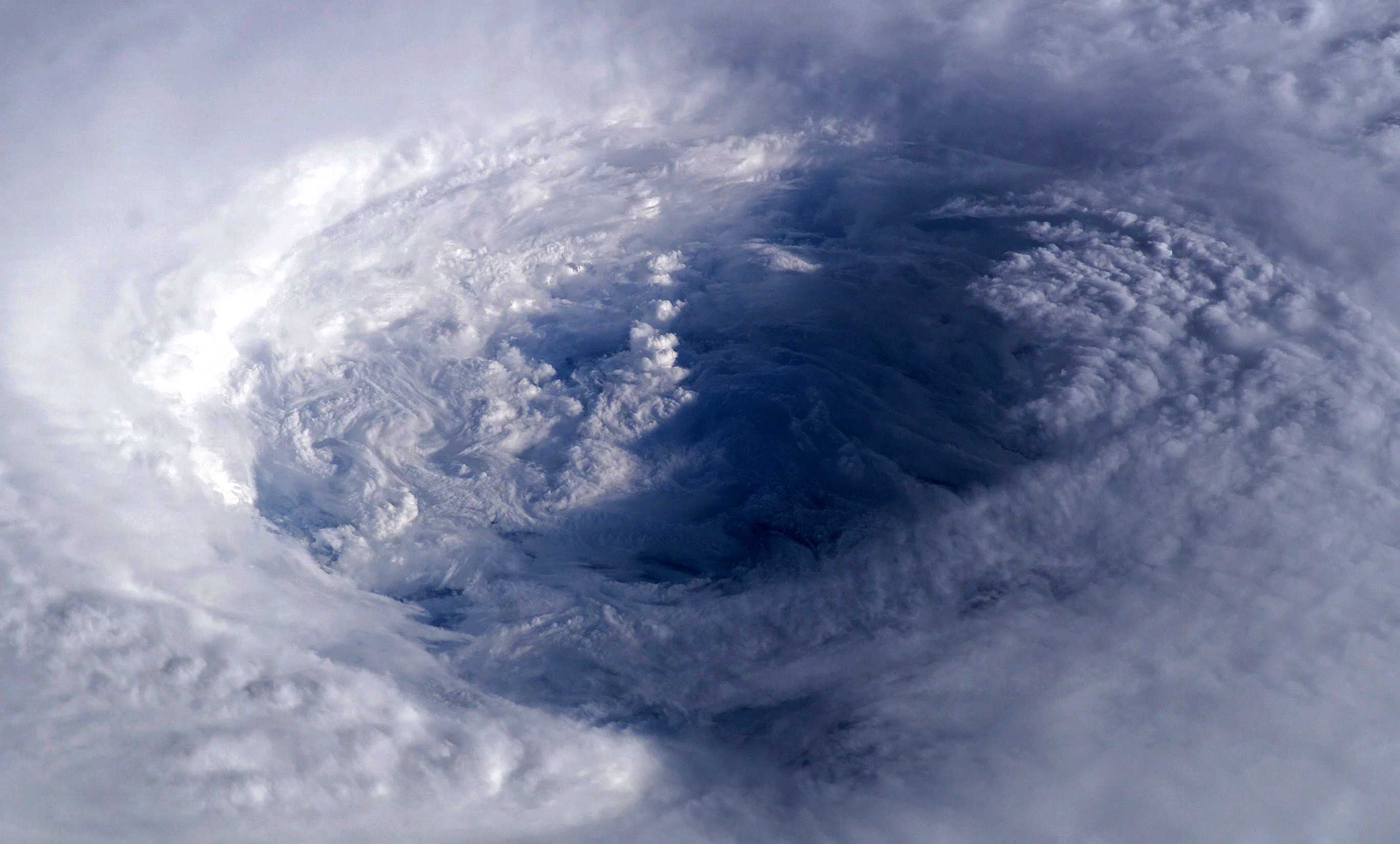 Isabel Kasırgası'nın gözünden bir detay, Kasırganın Gözü.