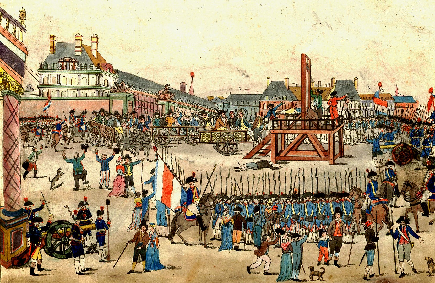 Robespierre'in 28 Temmuz 1794'te idam edilmesi Terör Dönemi'nin sonunu getirdi