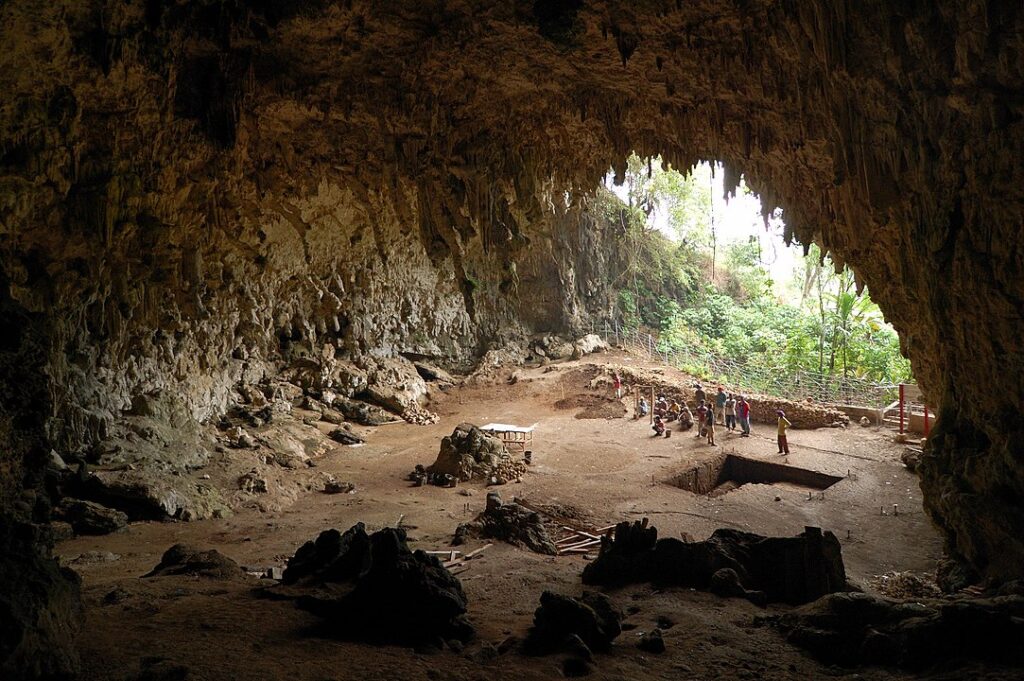 Örneklerin keşfedildiği Liang Bua Mağarası