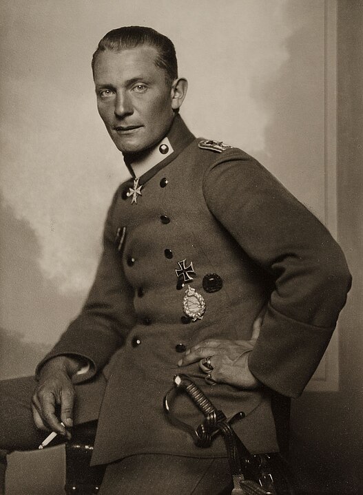Hermann Göring'in I. Dünya Savaşı'nda savaş pilotu olduğu zamanki portresi.