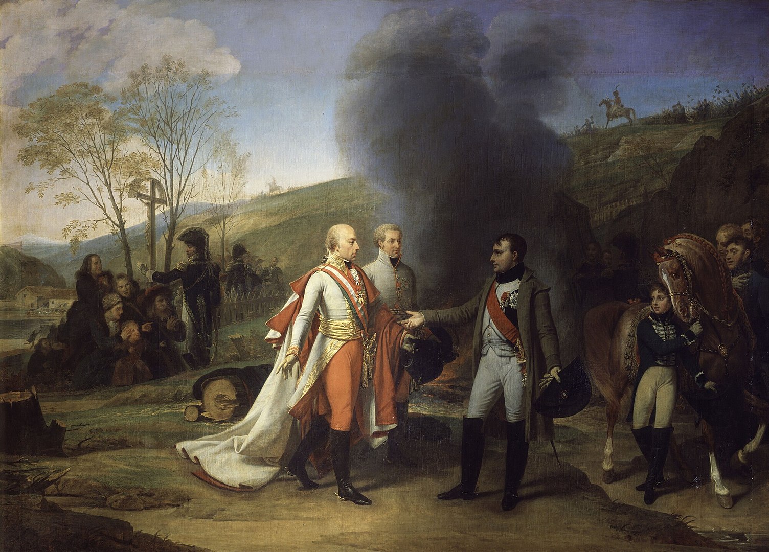 Napolyon ve Francis II Austerlitz Muharebesi'nden sonra.