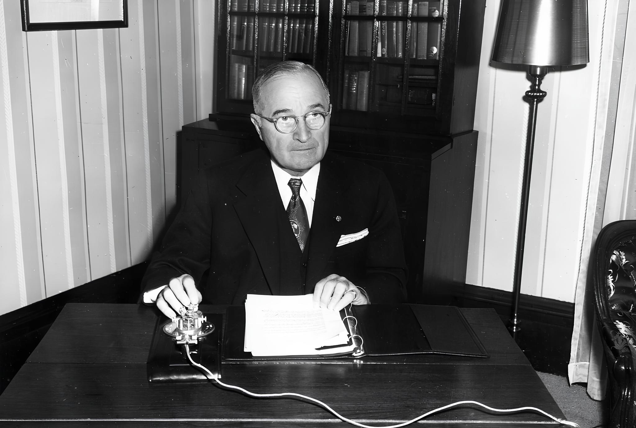 başkan Harry S. Truman noel akşami evi̇nde