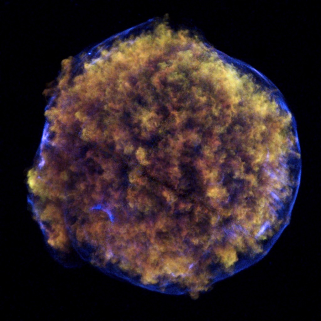 Beyaz cüceler çarpışarak "Tycho'nun Süpernovası "nı yaratmış olabilirler. 