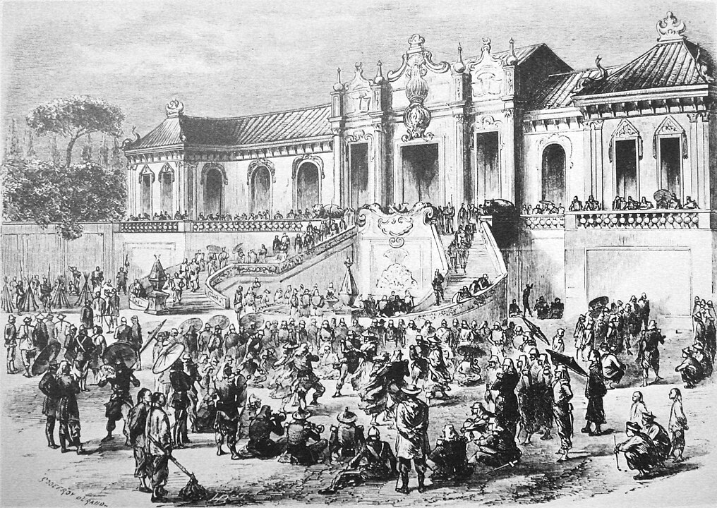 1860 yılında Eski Yazlık Saray'ın İngiliz-Fransız güçleri tarafından yağmalanması.