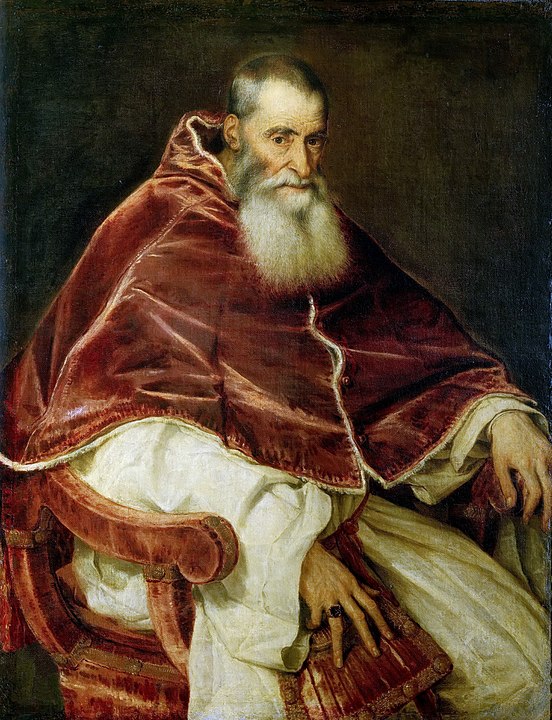 Trent Konsili'nin toplayıcısı Papa III. Paul.
