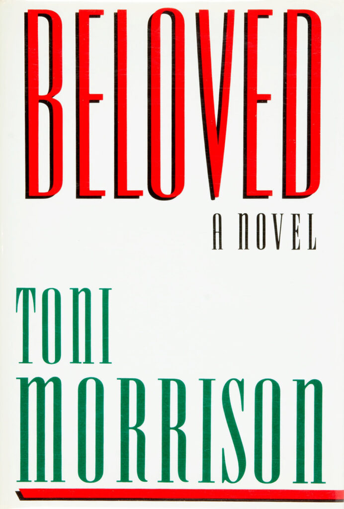 Amerikalı yazar Toni Morrison'ın Beloved (1987) adlı kitabının ilk baskı karton kapağı.