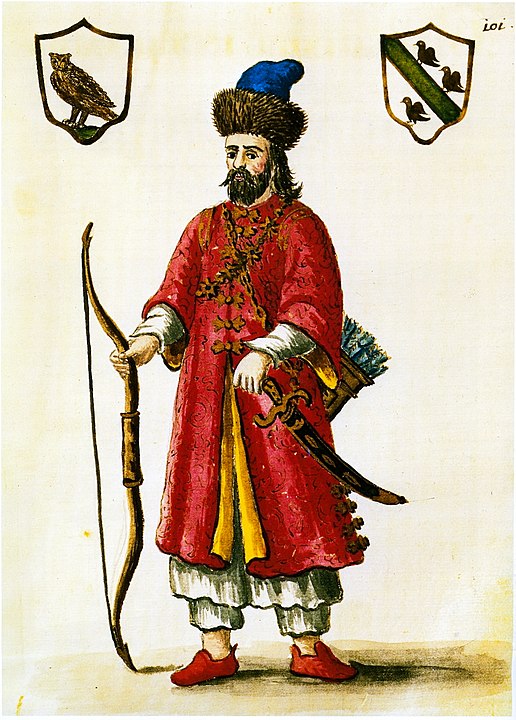 Tatar kıyafeti giyen Polo, 18. yüzyıldan bask