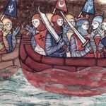 Haçlılar Levant'a doğru yola çıkarken. Kaynak: Le Roman de Godefroi de Boiillon, Fransa, 1337.