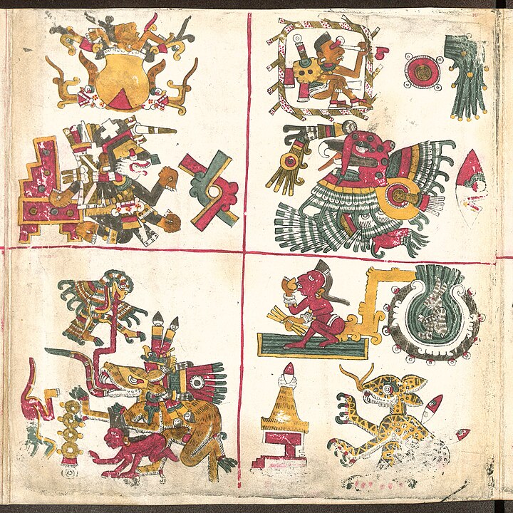 Codex Borgia'nın 10. sayfası.