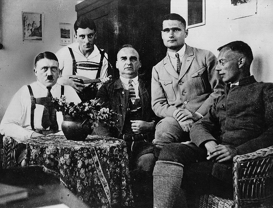Adolf Hitler, Emil Maurice, Hermann Kriebel, Rudolf Hess ve Friedrich Weber Birahane Darbesi