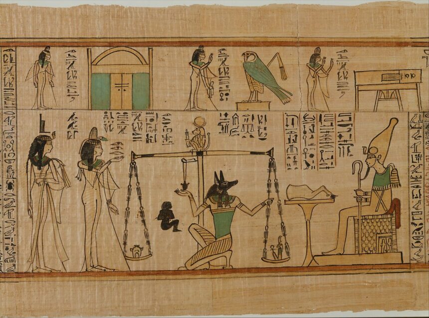 antik mısır papirüs