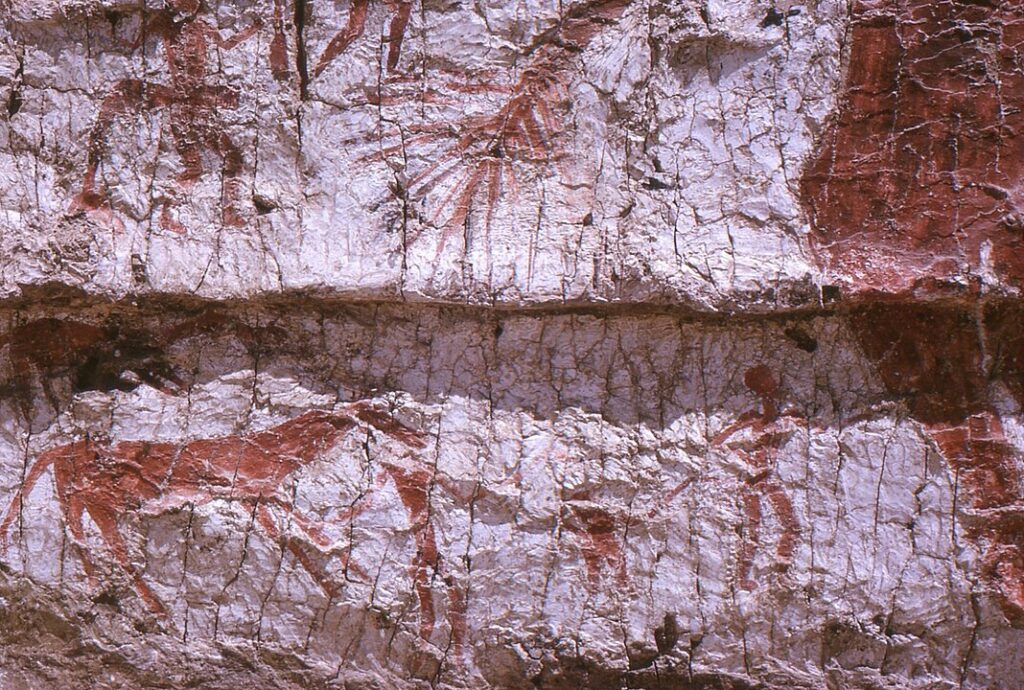 Çatalhöyük duvar çizimi