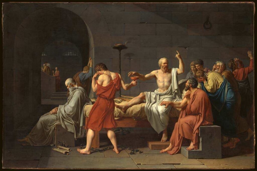 Sokrates'in Ölümü, Jacques Louis David
