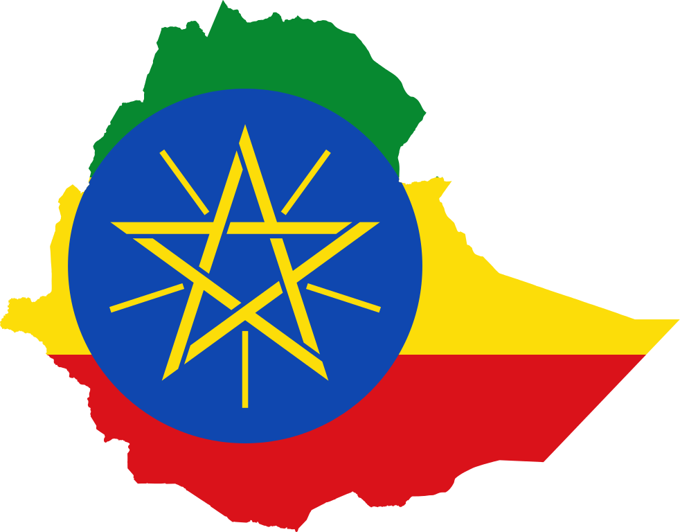 Etiyopya bayrak haritası