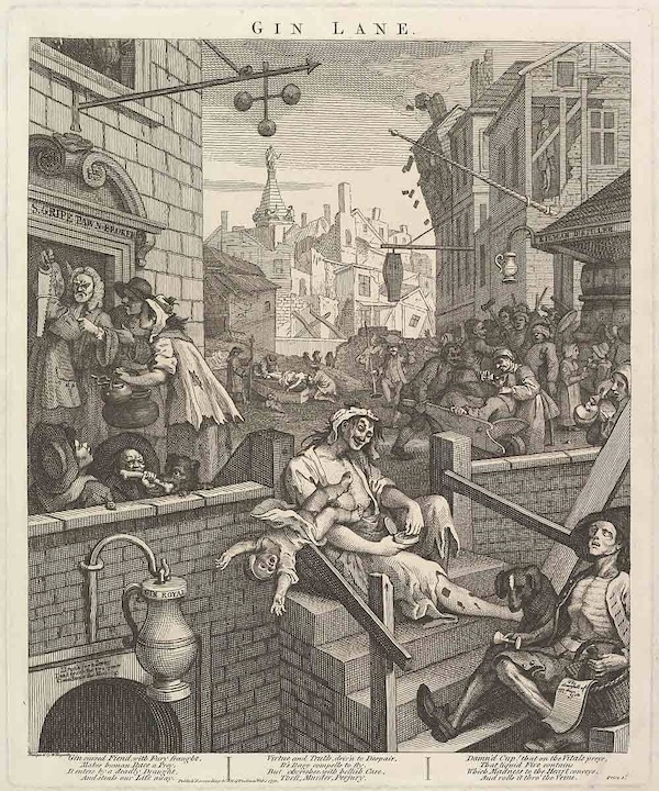 Gin Lane, William Hogarth, 1751