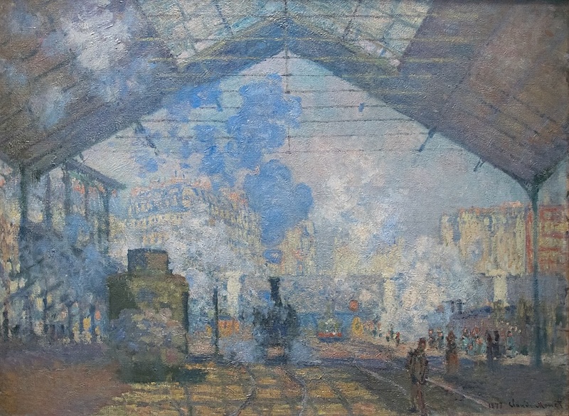 Gare Saint-Lazare, le train de Normandie, Claude Monet, 1877
